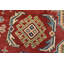 Tapis rouge en laine noué à la main de conception unique 9 pi x 11 pi 9 po