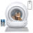 Automatic Self Cleaning Cat Litter Box With App Control Support Wifi Self Cleaning Auto Litter Box With Mat,white