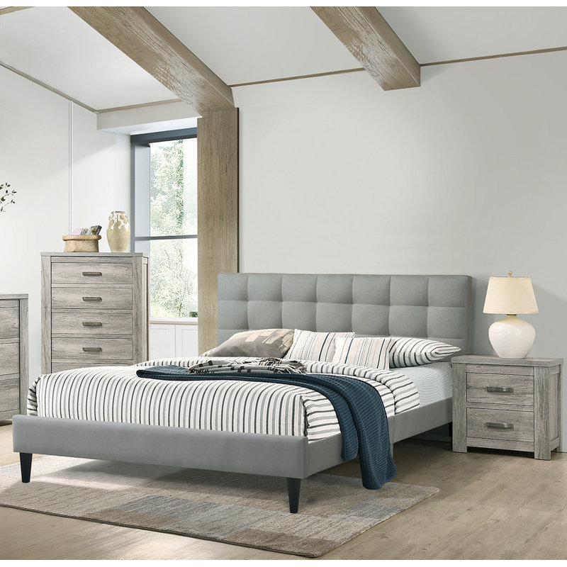 Weinberger Bed, Charcoal, Queen