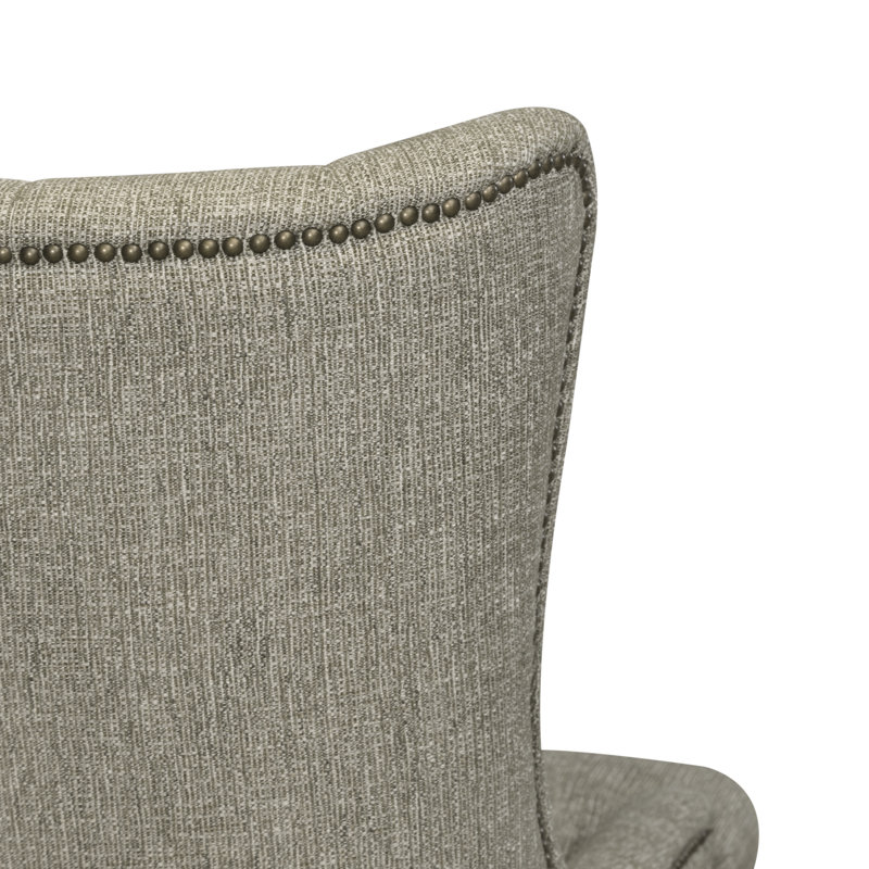 Tufted Upholstered Accent Chair, Tan