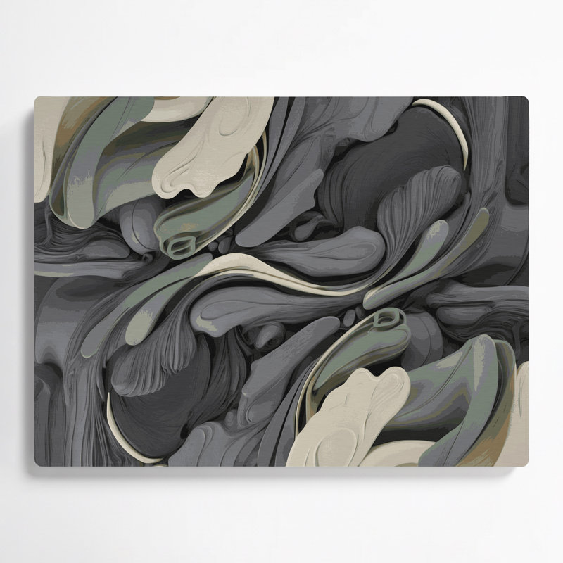 Biomorphic Abstraction 92 Brown Metal Wall Art, 24" H x 36" W