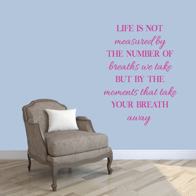 Text & Numbers Non-Wall Damaging Wall Decal