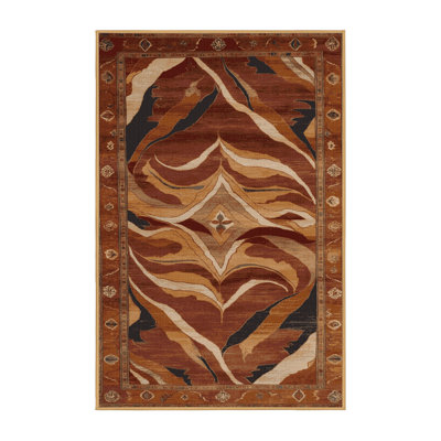 Tapis brun lavable à la machine