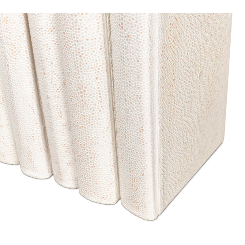 Shagreen Hand Painted Sports Decorative Book, White