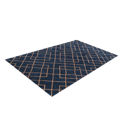 Geometric Wool Hand Woven Area Rug