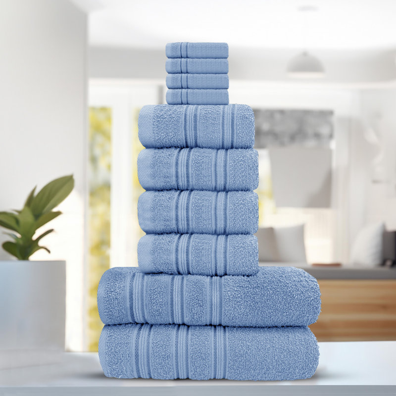 Petrine Premium Deluxe 100 Percent Cotton Bath Sheet, Blue