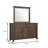 62.6" W Transitional Dresser, Dark Walnut
