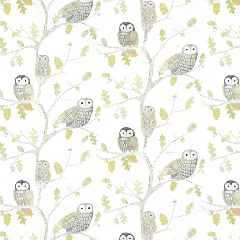 Little Owls Wallpaper, Kiwi