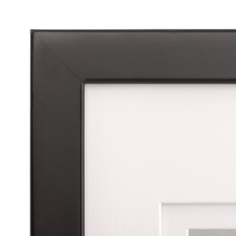 Black Wood 14x18 Wall Frame with Double Mat