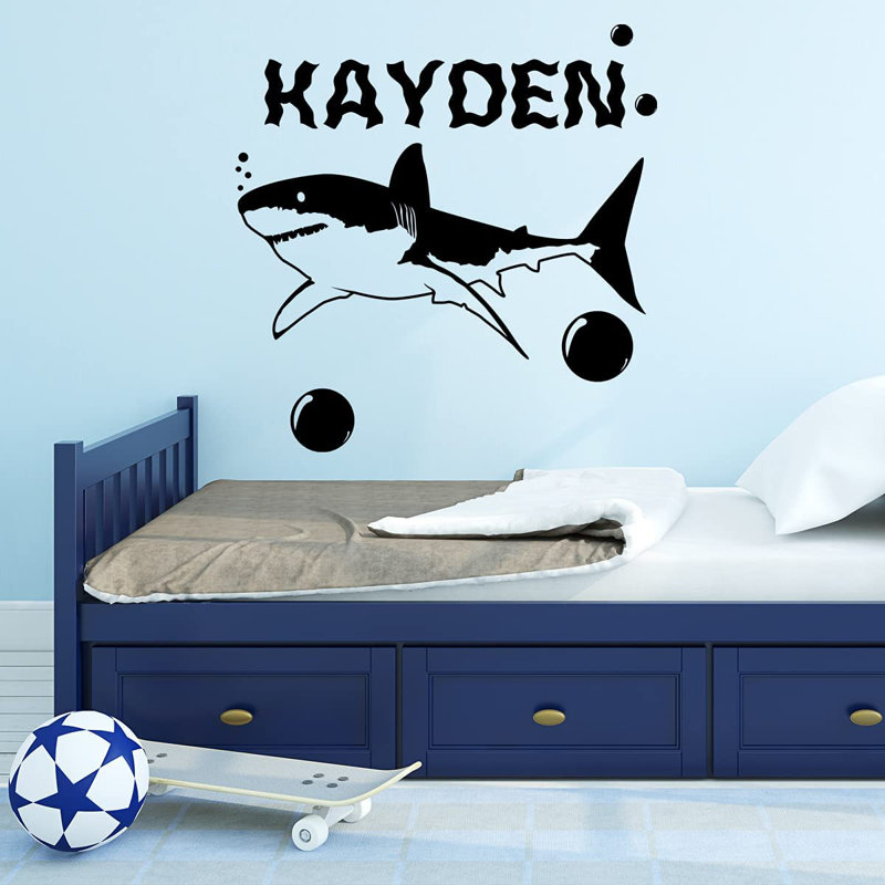 Text & Numbers Non-Wall Damaging Wall Decal, 12" H x 16" W, Black