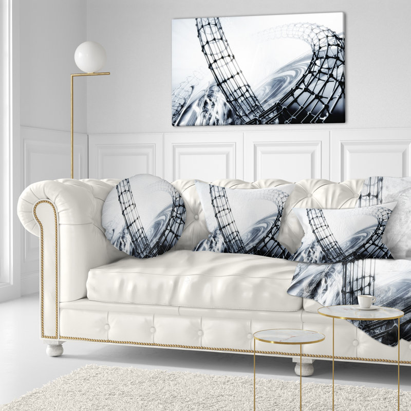 Coussin décoratif en forme de style 3d fractal