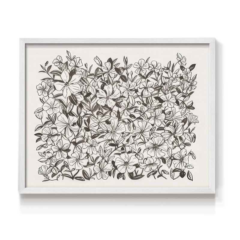 Periwinkle Daze III - Reproduction encadrée - Restickable, H 11 po x l 14 po, Blanc
