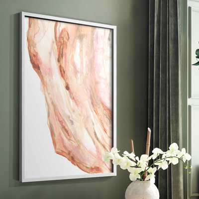 Rose Quartz II, reproduction encadrée - bois massif