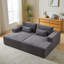 Méridienne modulaire surdimensionnée de 87 po, sans assemblage requis, causeuse en peluche avec canapé-lit inclinable, fauteuil-lit moderne moelleux pour la chambre à coucher du salon intérieur-1084922430