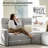 Majida 47"W Modern Oversized Zero-Wall Power Recliner-1234893801