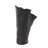 Black Ceramic Abstract Floral Inspired Decorative Vase with Wavy Folded Rim-98716326