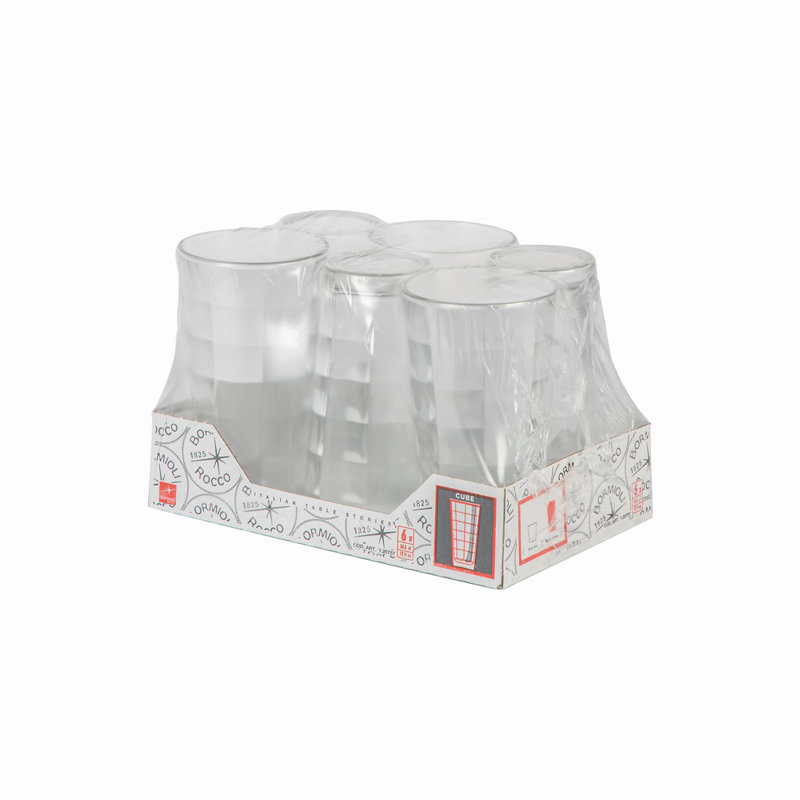 Cube Highball Glasses - 365ml, 12