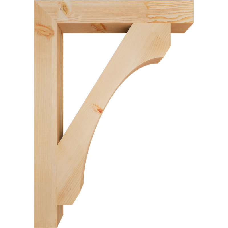 3 1/2"W x 28"D x 40"H Legacy Block Smooth Bracket, Douglas Fir, 40" H x 3.5" W x 28" D, Douglas Fir, Smooth