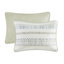 Ensemble de courtepointe en microfibre imprimé 3 pièces taupe / bleu double / grand