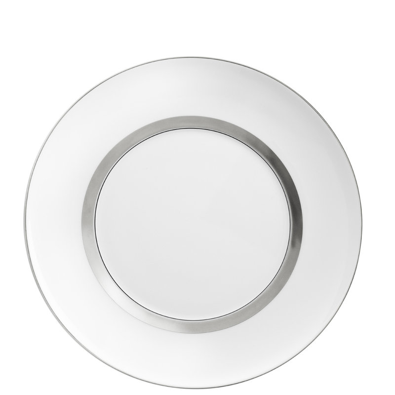 Assiette à dessert Domo Gold 9,02 po, Platine