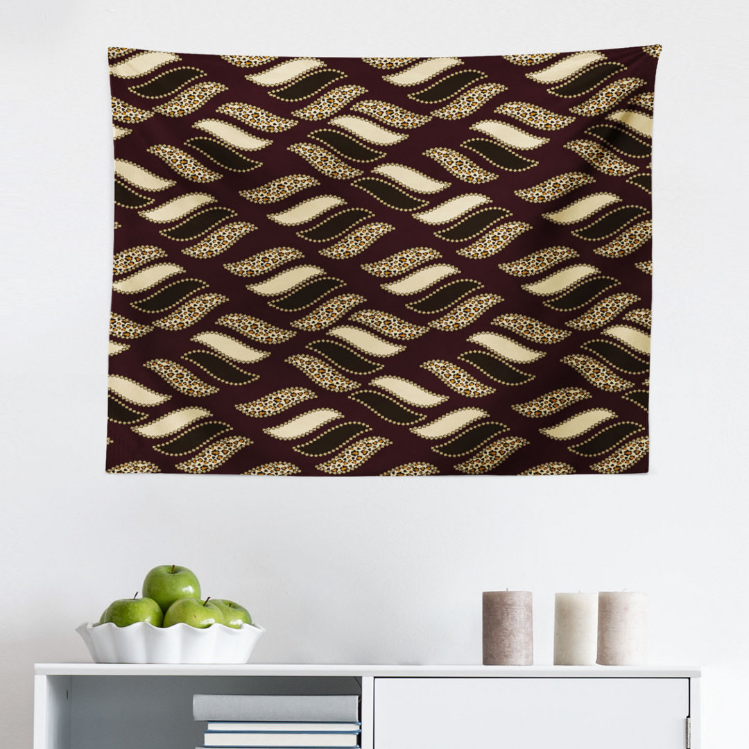 Wandbehang Ethnischer afrikanischer Stil Gepardenhaut Textur Muster Camouflage Design