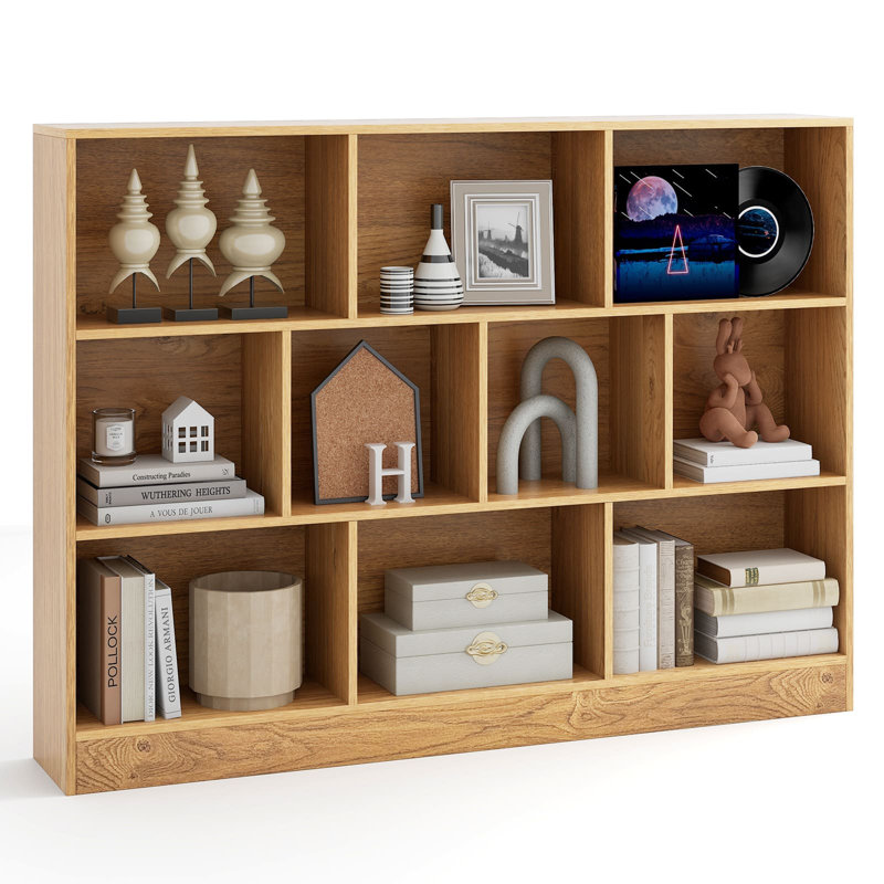 Ardian 104 cm H x 100 cm W Cube Bookcase, Brown