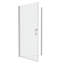 Porte de douche pivotante universelle à ouverture de 1 3/8 po, ouverte à l'extérieur, avec finition en verre trempé de 1/4 po 3072-126145917
