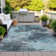 Machine Washable Indoor/Outdoor Xhevrie Teal Rug