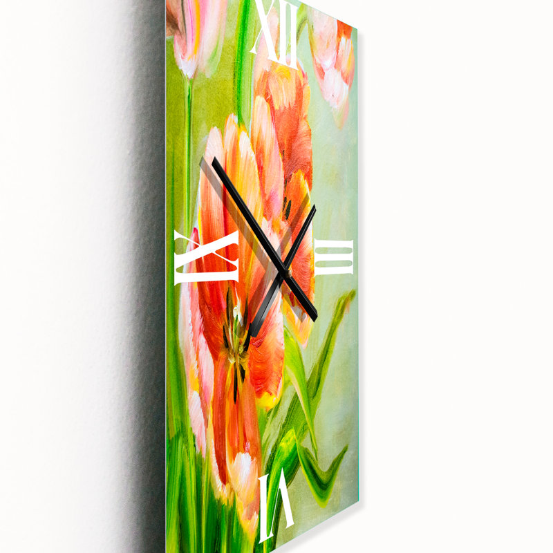 Horloge murale Tulipes, Grand