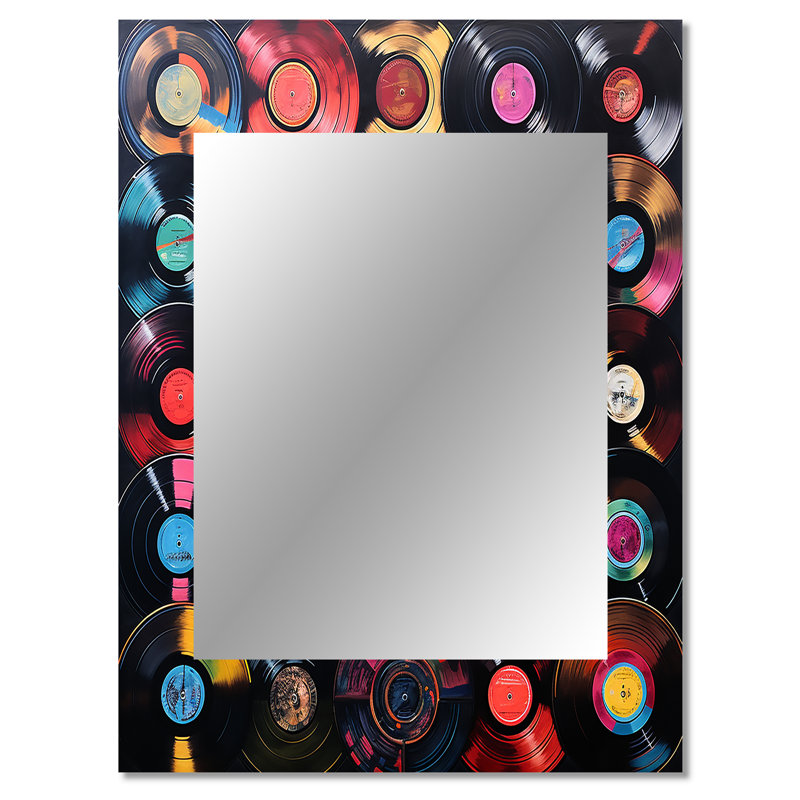 Laguiole coloré vinyle disques Melody III - grand disque mural vinyle, 40 po x 30 po
