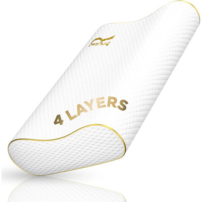 Royal Therapy Memory Foam Pillow, Contour for Cervical Support, Side Sleeper
