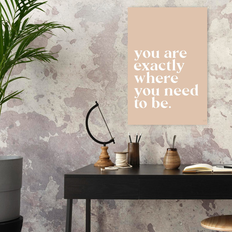 «Exactly Where You Need To Be», art contemporain abstrait, H 24 po x l 16 po