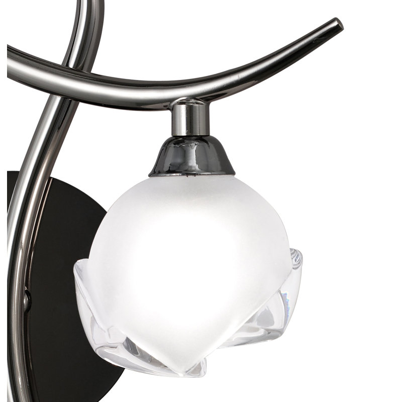 Swasey Armed Sconce, Black, No