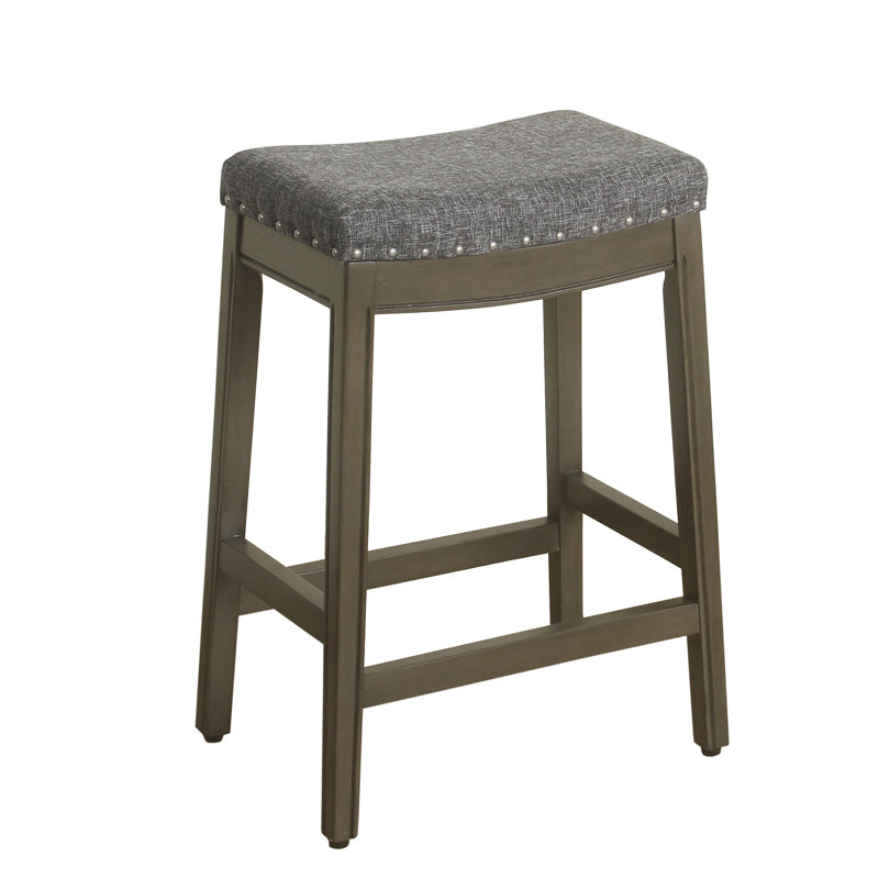 Windham 24" Height Counter Stool,  Charcoal/ Gray Washed Frame