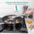 U-Taste 18/8 Stainless Steel Kitchen Tongs: 7+9+12 Inch Heat Resistant Metal Cooking Tong Set-75903833
