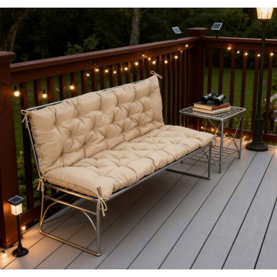 Remplacement de 3 places pour la balançoire, le coussin de banc capitonné pour le mobilier d'extérieur, le canapé / canapé de patio