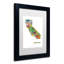 « california state map-1 », impression encadrée encadrée-17983262-19302496