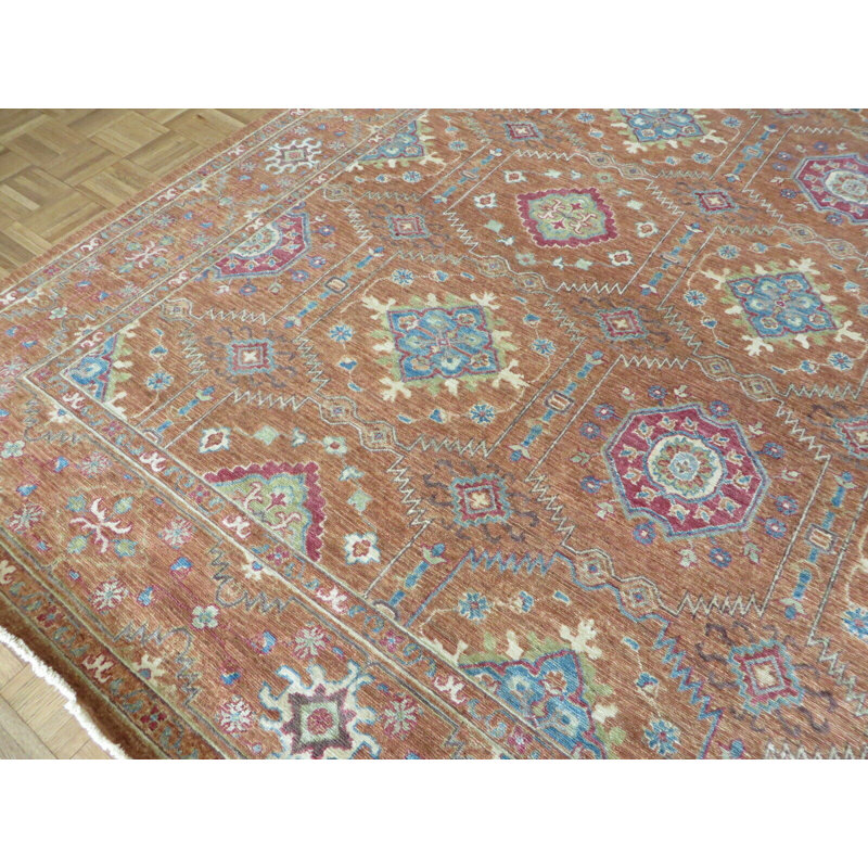 Tapis rouille unique de 8 pi 11 po x 12 pi 2 po