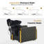 Dubberly Backwash Ceramic Bowl Sink Shampoo Station Chair with Vacuum Breaker for Salon