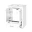 Meuble-lavabo 24 po avec lavabo en céramique, armoire de rangement autoportante moderne avec poignées, portes à fermeture douce-117193765