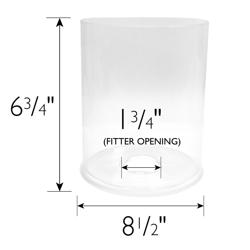  Frosted Replacement Light Glass Globe, Oslo Collection, , 6.75" H x 5.5" W x 5.5" D, Clear