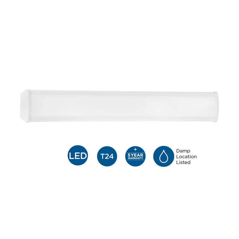 Plafonnier encastré 1 lumière DEL, H 2,99 po x l 47,35 po x P 6,16 po