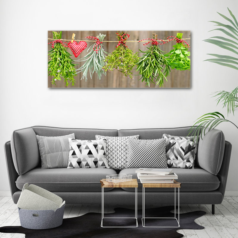 Herbs On Canvas A String - No Frame Print on Canvas
