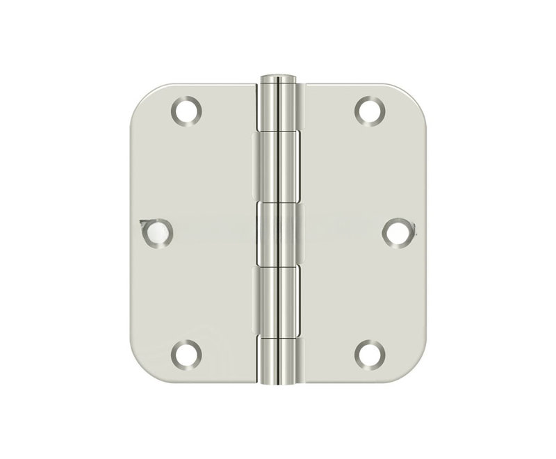 Steel Butt Bearing Hinge, Bright Nickel