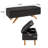 Rafa Vegan Modern Faux Leather Storage Bench with Hinged Lid, Upholstered Entryway Ottoman Bench, Black End of Bed Bench for Bedroom, Living Room, Entry Way, Hallway