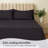 LuxClub 2 PC Black King Performance Microfiber Solid Pillowcase Set-119874948-119874942