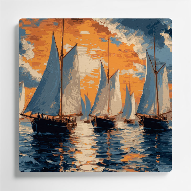 Art mural nautique gris nautique