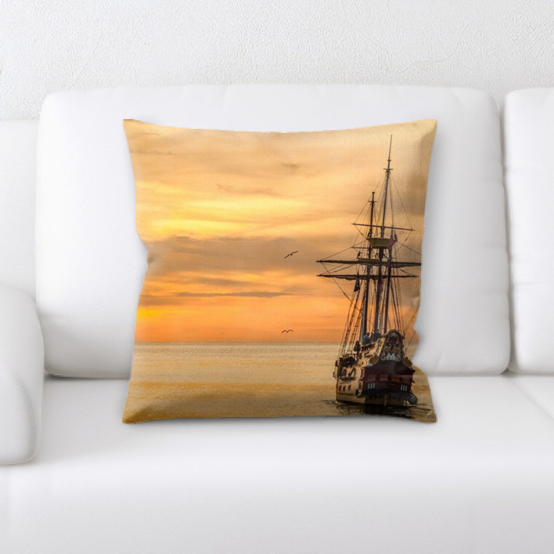 Sunset Microsuede Reversible Throw Pillow