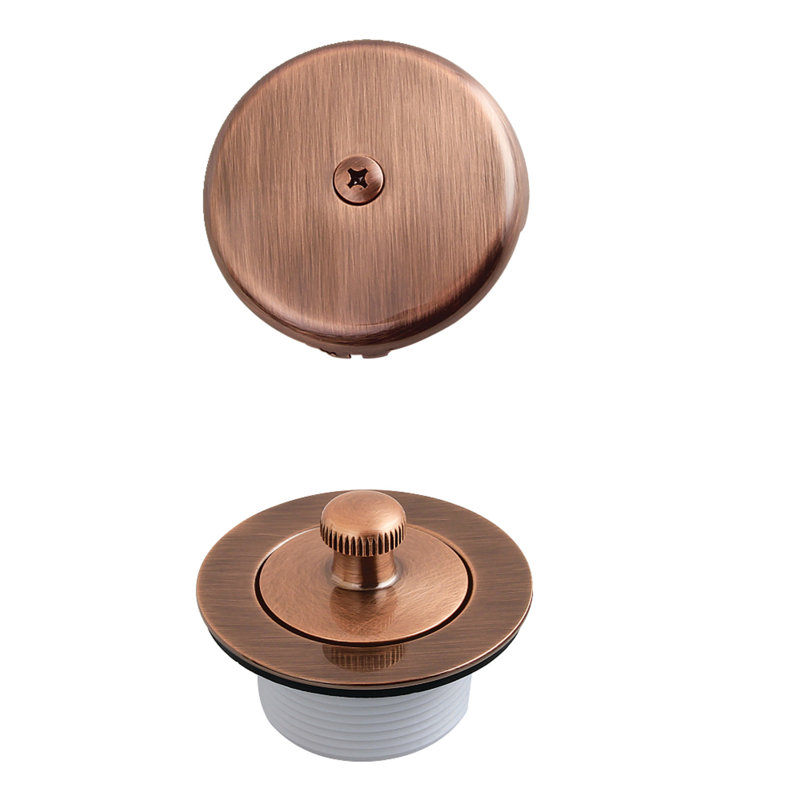 Kingston Brass Trimscape Zinc Alloy Lift and Turn Tub Drain Conversion Kit, Naples Bronze