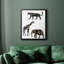 Toile encadrée de qualité supérieure avec animaux décoratifs safari ornementaux III-545230426-545230428